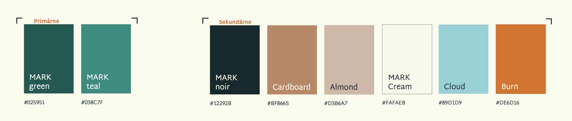 Markbal color palette